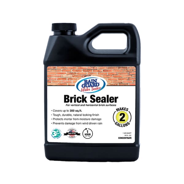 Rainguard Brands 32 Oz Makes 2 Gal. Brick Sealer, Natural Finish, Clear